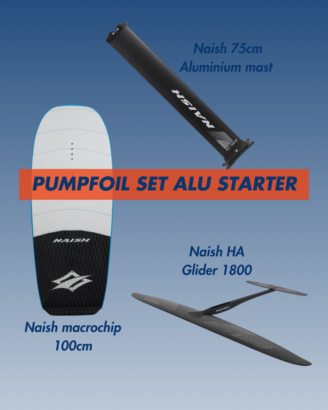 naish pumpfoil set takoon gong beginner