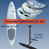 Freeride/lightwind air wing foil set