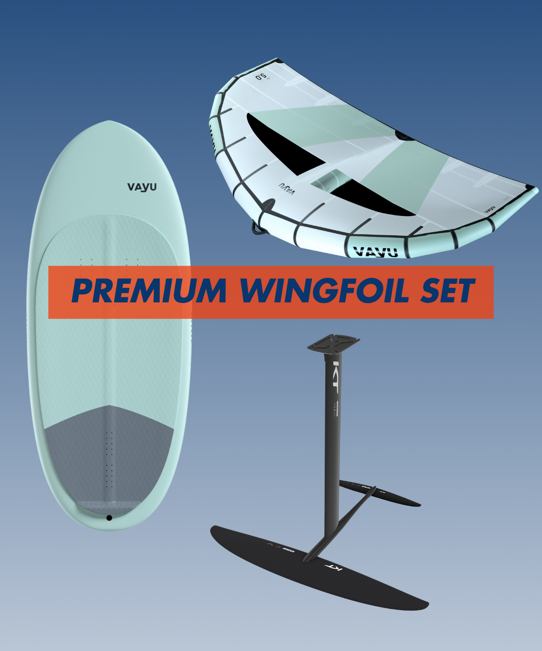 complete wingfoil foil set